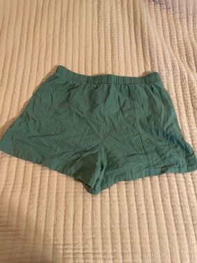 Universal Thread Teal Athletic Elastic-Waist Shorts
